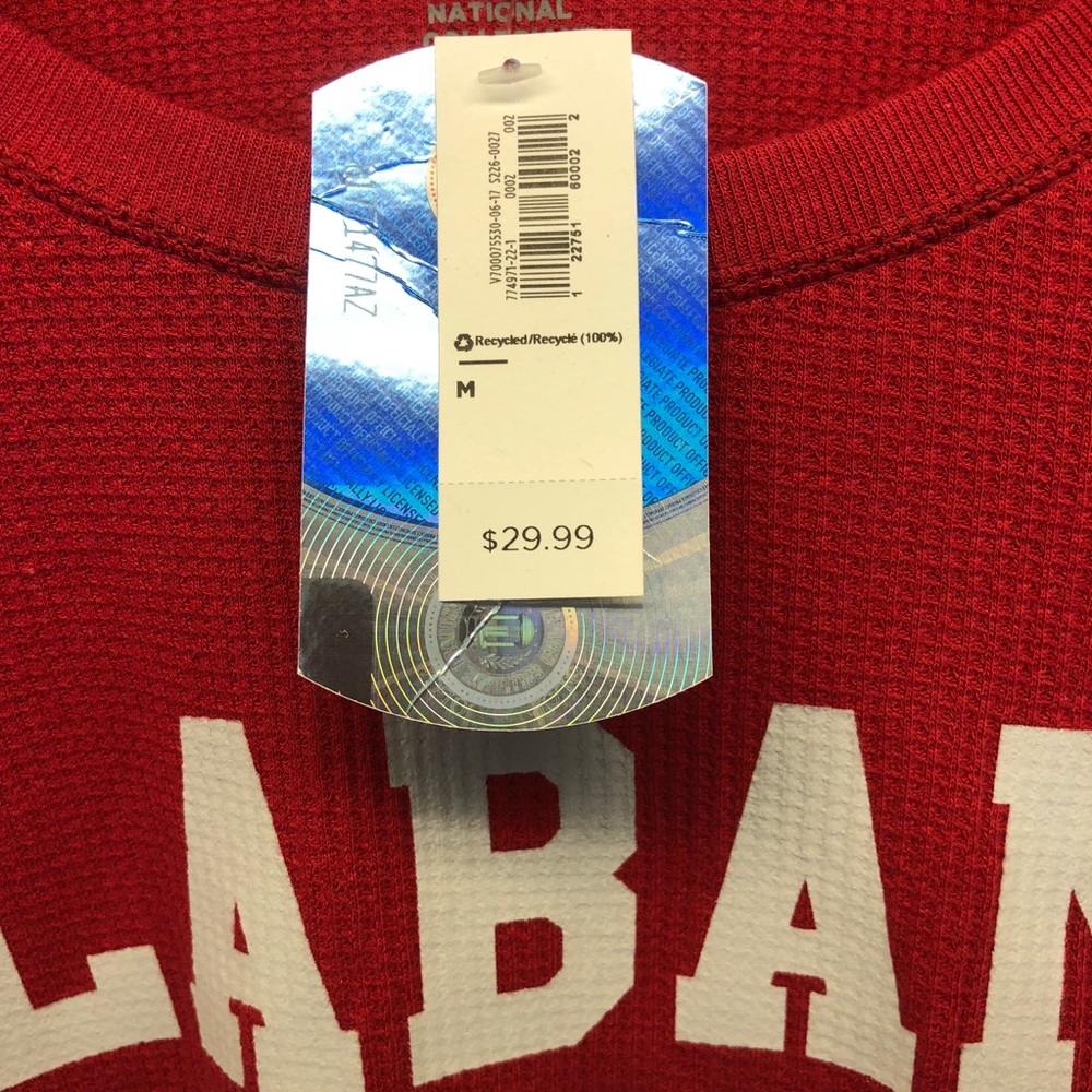NWT NCAA University of Alabama Crimson Tide Shirt - Picture 3 of 5